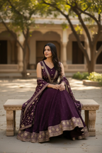 Purple lehenga Choli set