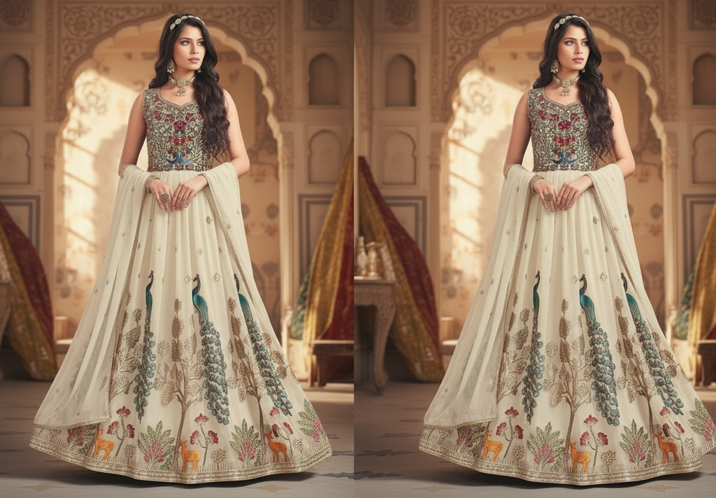 Indo western Anarkali