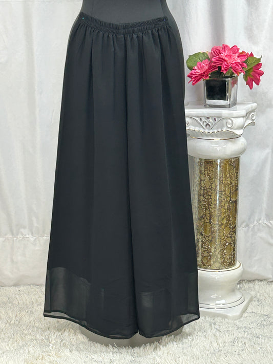 Black Georgette sharara set