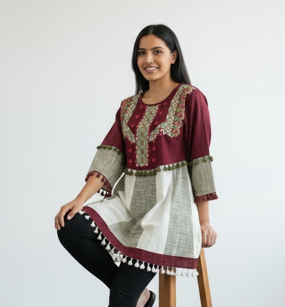 Cotton short kurti top