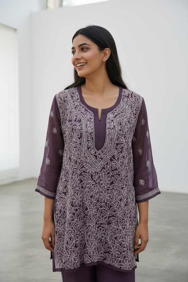 Georgette Chikankari top