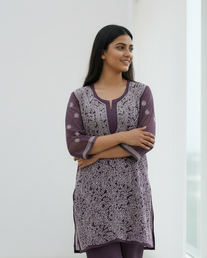 Georgette Chikankari top
