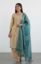 Tissue silk Kurti Plazzo set