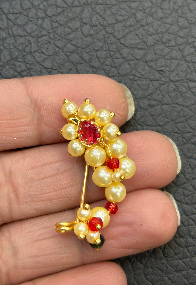 Maharashtrian Nath : nose pin - Kurti Connection USA