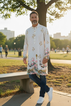 Digital print kurta for men