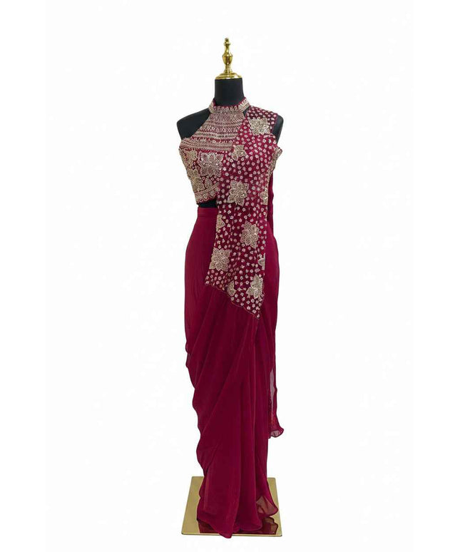 Readymade saree / pre pleated saree
