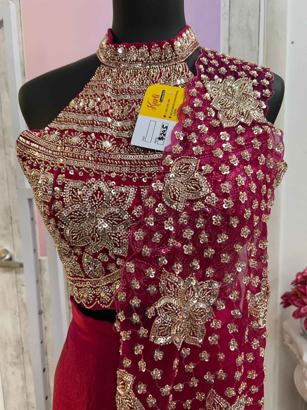 Readymade saree / pre pleated saree