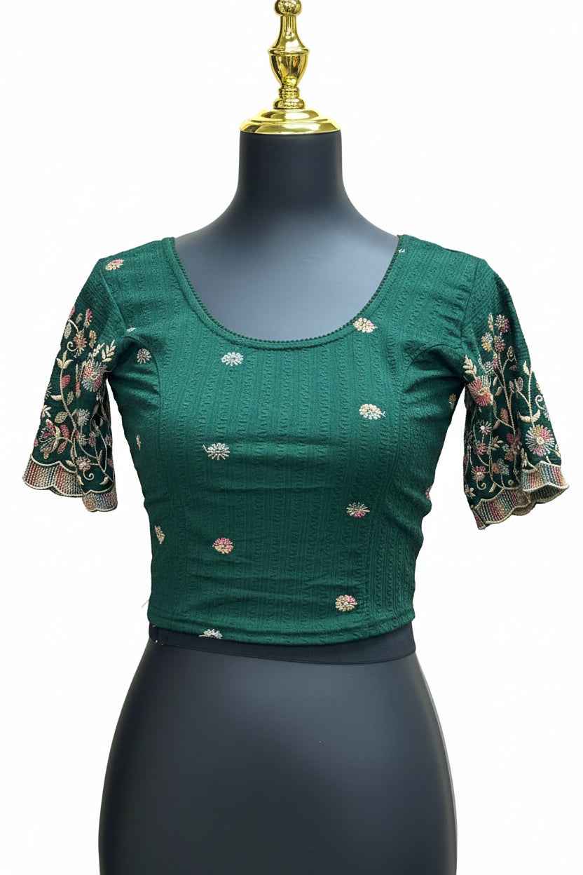 Strechable Blouse : Green