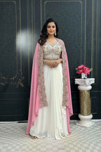 Lehenga saree : pink