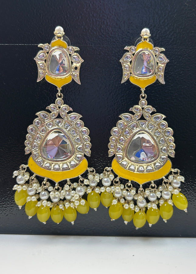 Kundan earrings - Kurti Connection USA