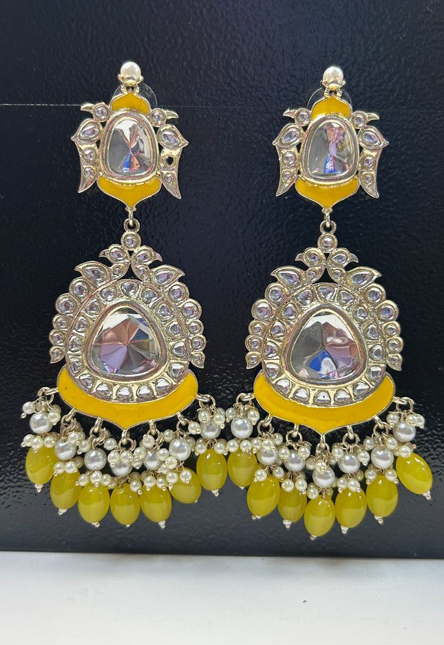 Kundan earrings - Kurti Connection USA
