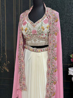 Lehenga saree : pink