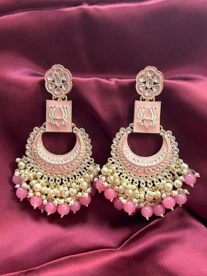 Meenakari earrings