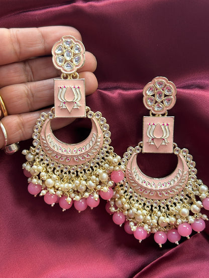 Meenakari earrings