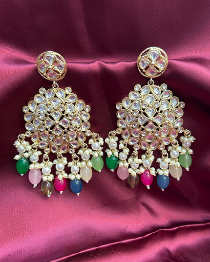 Kundan earrings - Kurti Connection USA