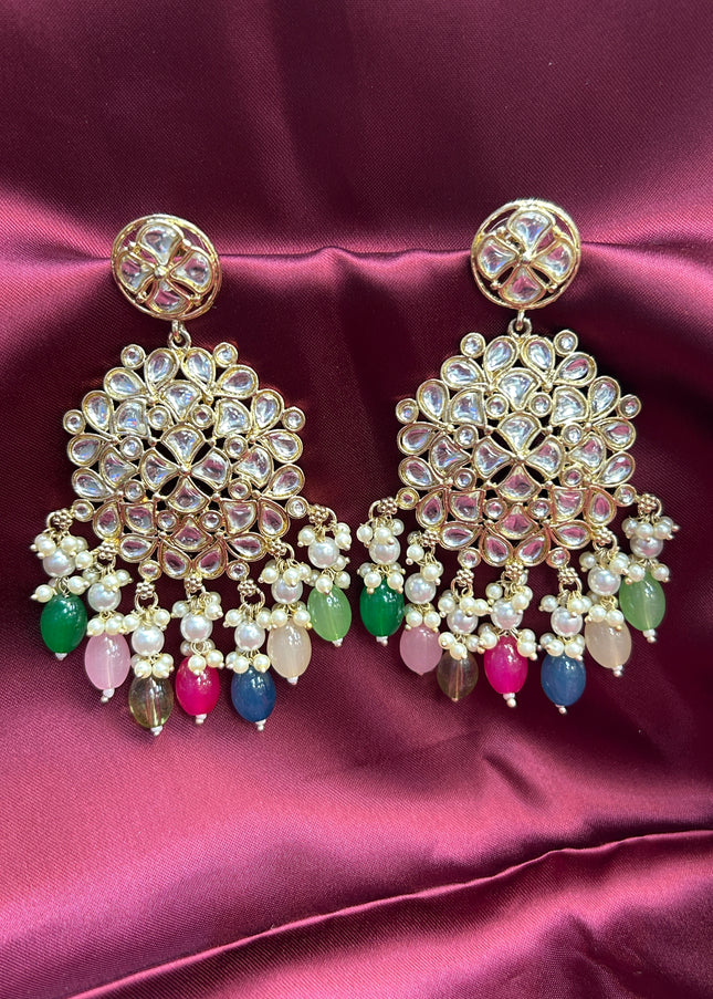 Kundan earrings - Kurti Connection USA