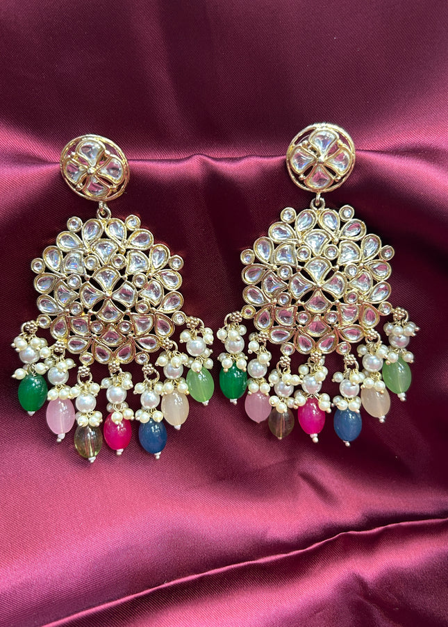 Kundan earrings - Kurti Connection USA