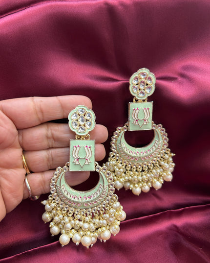 Chandbali earrings - Kurti Connection USA