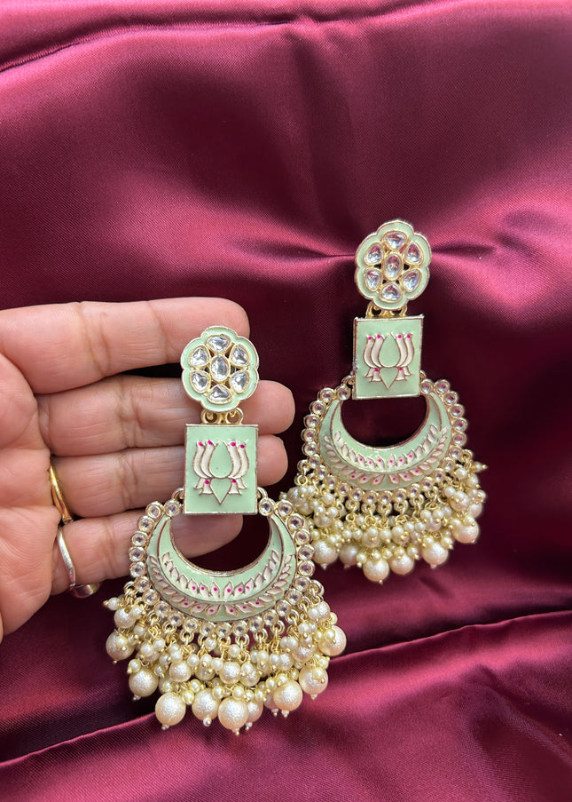 Chandbali earrings - Kurti Connection USA