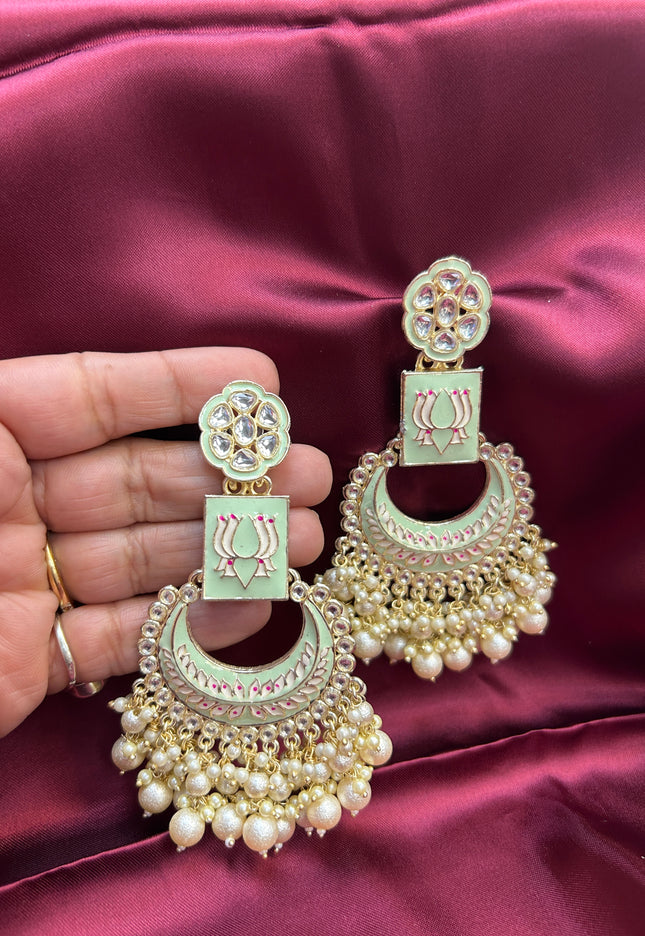 Chandbali earrings - Kurti Connection USA