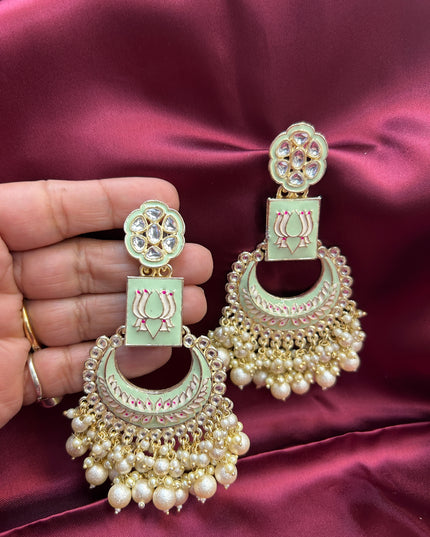 Chandbali earrings - Kurti Connection USA