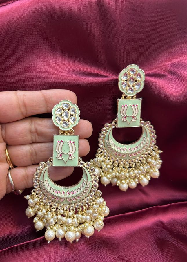 Chandbali earrings - Kurti Connection USA