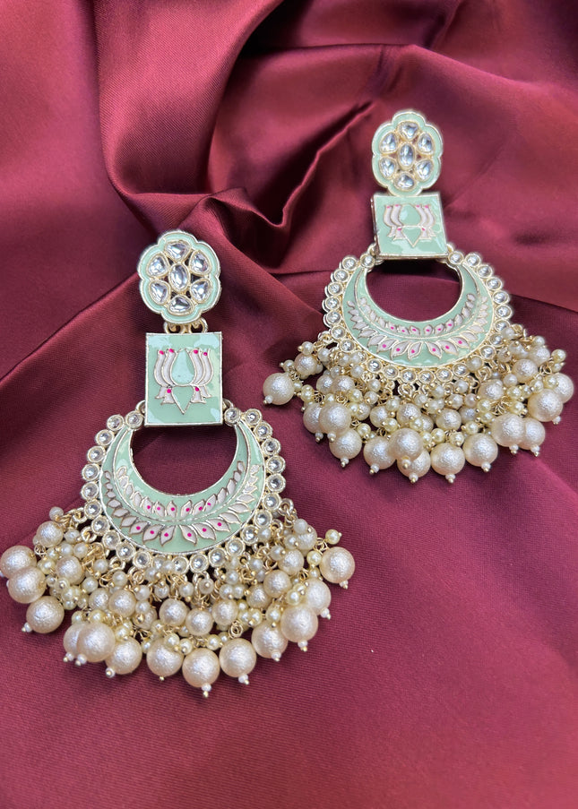 Chandbali earrings - Kurti Connection USA