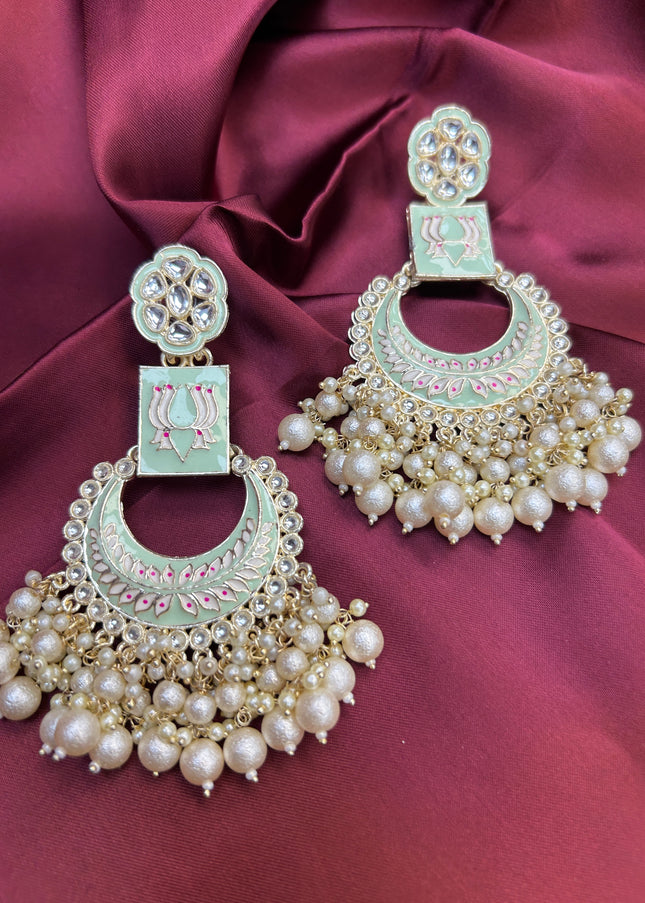 Chandbali earrings - Kurti Connection USA