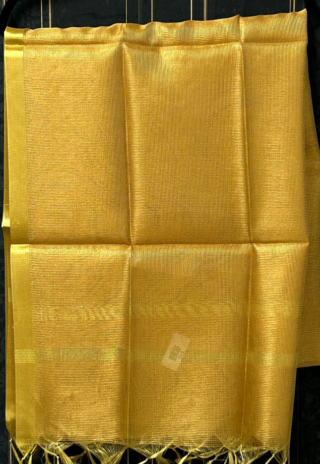 Golden dupatta - Kurti Connection USA