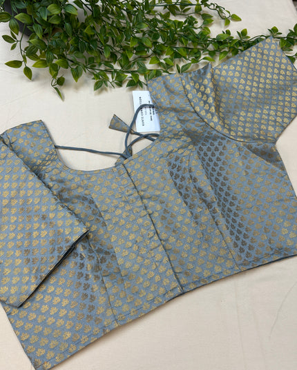 Grey Gold plus size blouse - Kurti Connection USA