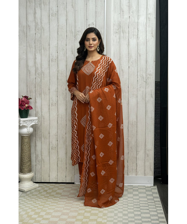 Rayon cotton Kurti palazzo set
