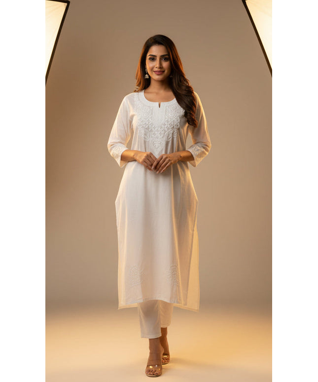 Cotton white Kurti