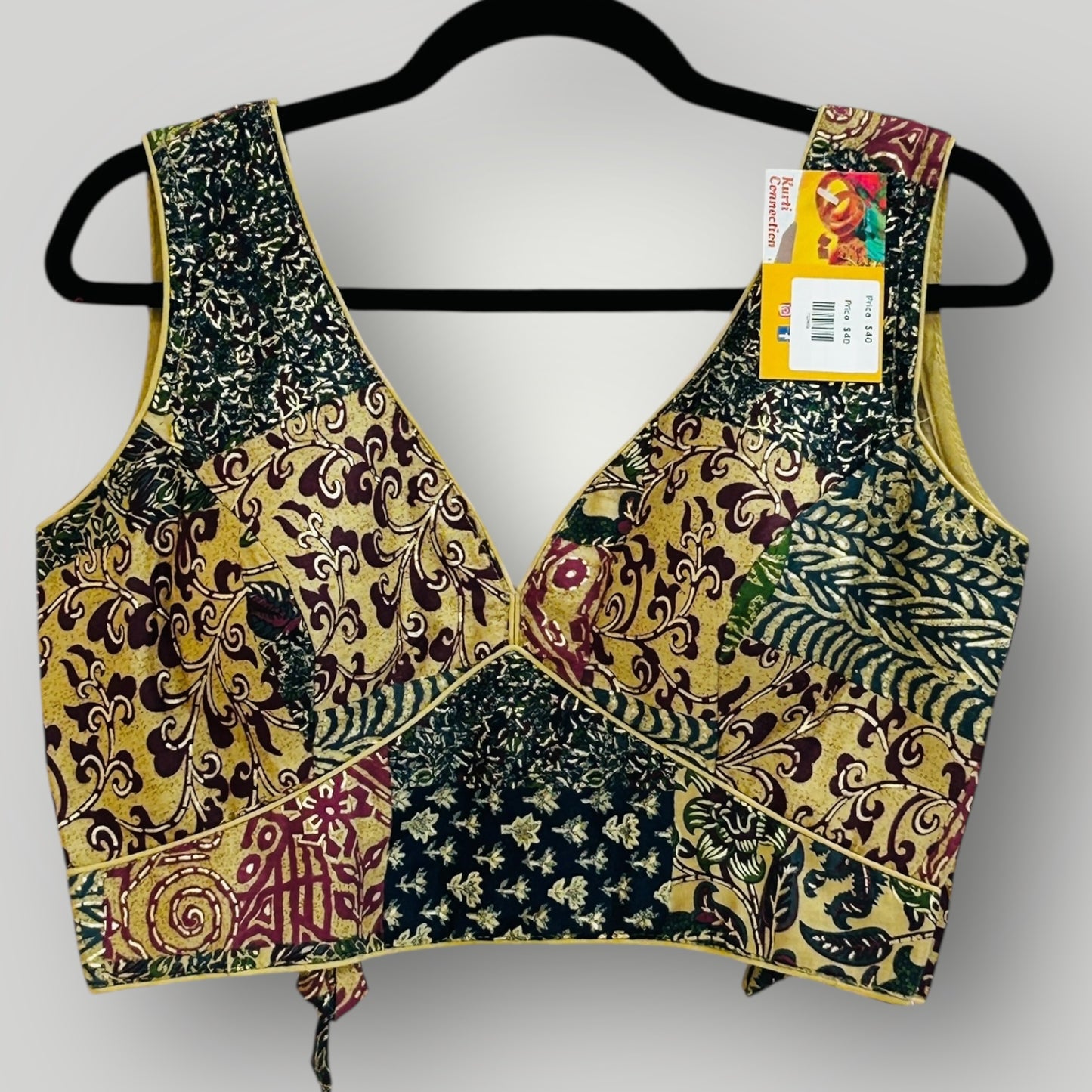 Printed cotton blouse