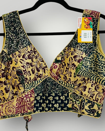 Printed cotton blouse - Kurti Connection USA