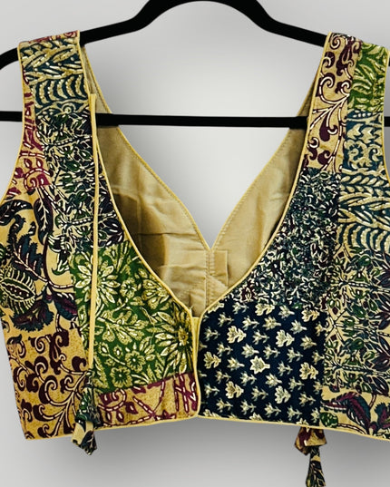 Printed cotton blouse - Kurti Connection USA