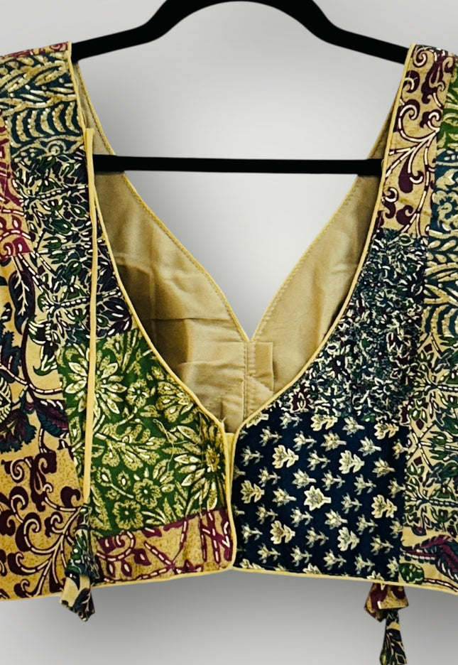 Printed cotton blouse - Kurti Connection USA