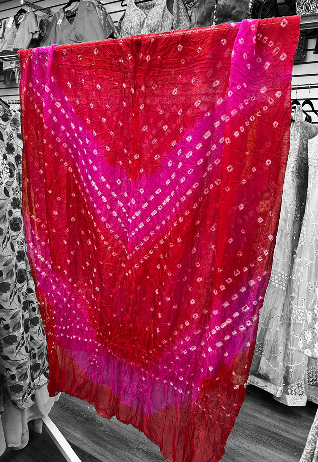 Bandhani silk dupatta : SALE - Kurti Connection USA