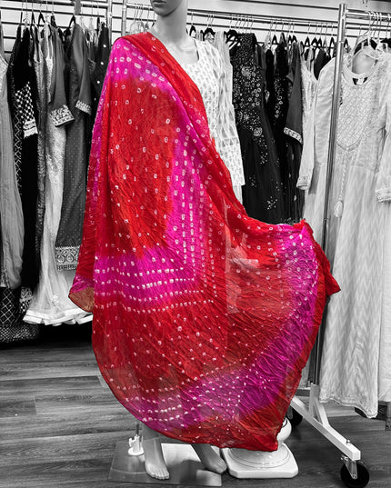 Bandhani silk dupatta : SALE - Kurti Connection USA
