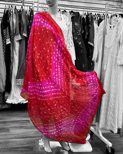 Bandhani silk dupatta : SALE - Kurti Connection USA