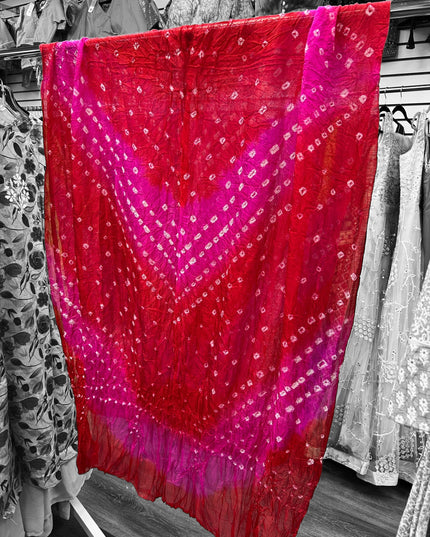 Bandhani silk dupatta : SALE - Kurti Connection USA