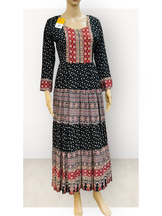 Ajrakh print long kurti : Sale