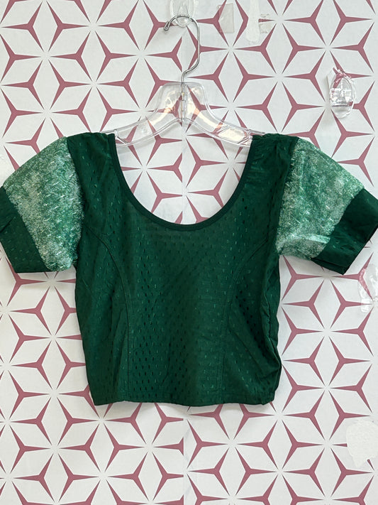Dark green Strechable blouse : size XXS
