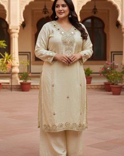Tissue silk Sharara suit