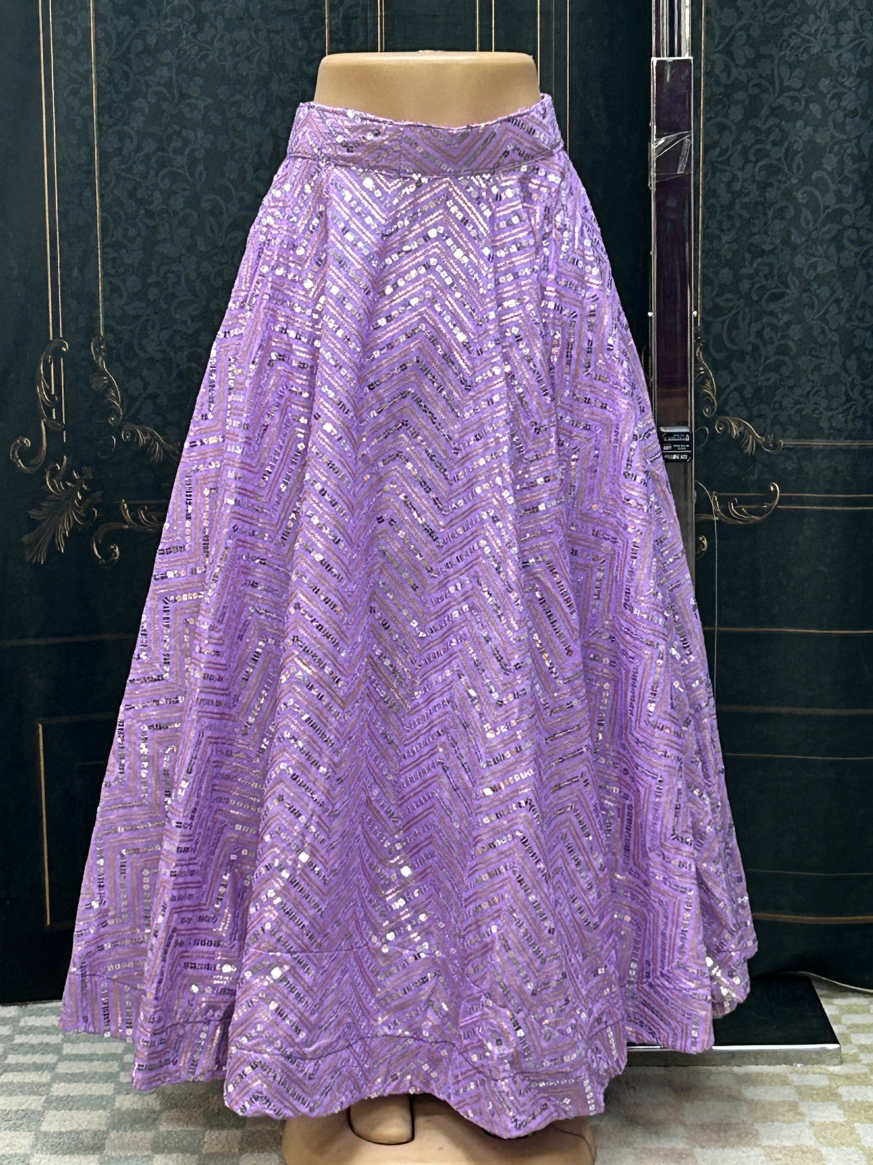 Sequin skirt : garba chaniya