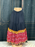 Bandhani skirt : garba chaniya