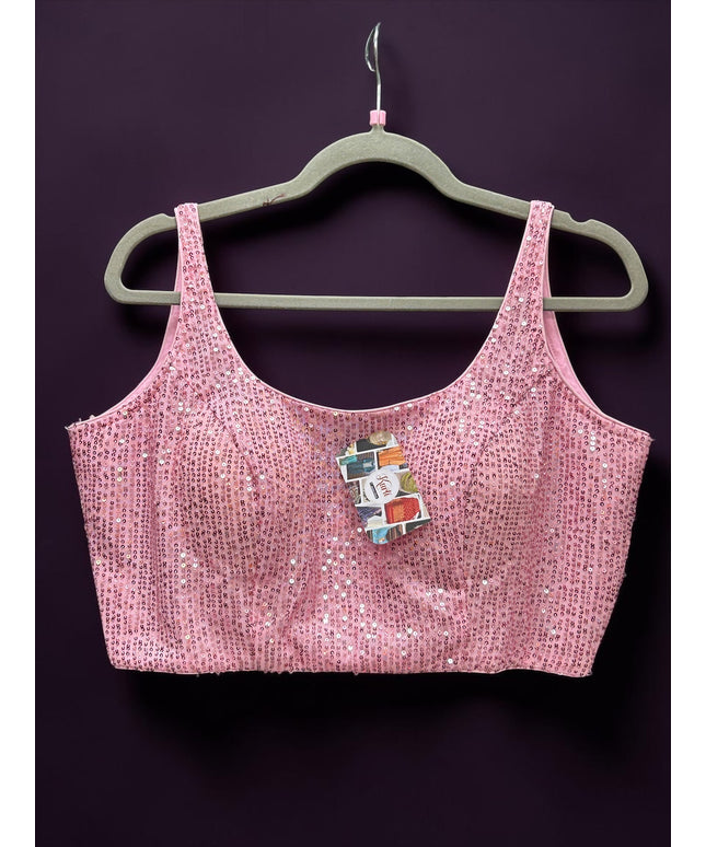 Pink Shimmer blouse : Sleeveless