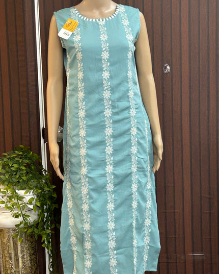 Chikankari kurti - Kurti Connection USA