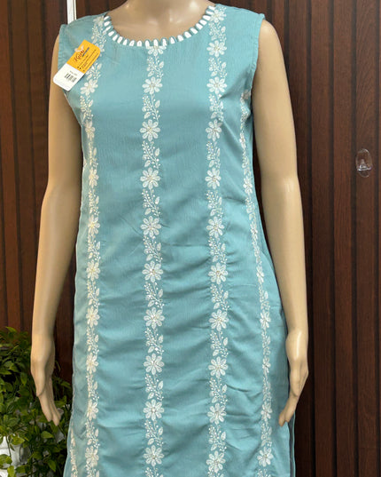 Chikankari kurti - Kurti Connection USA