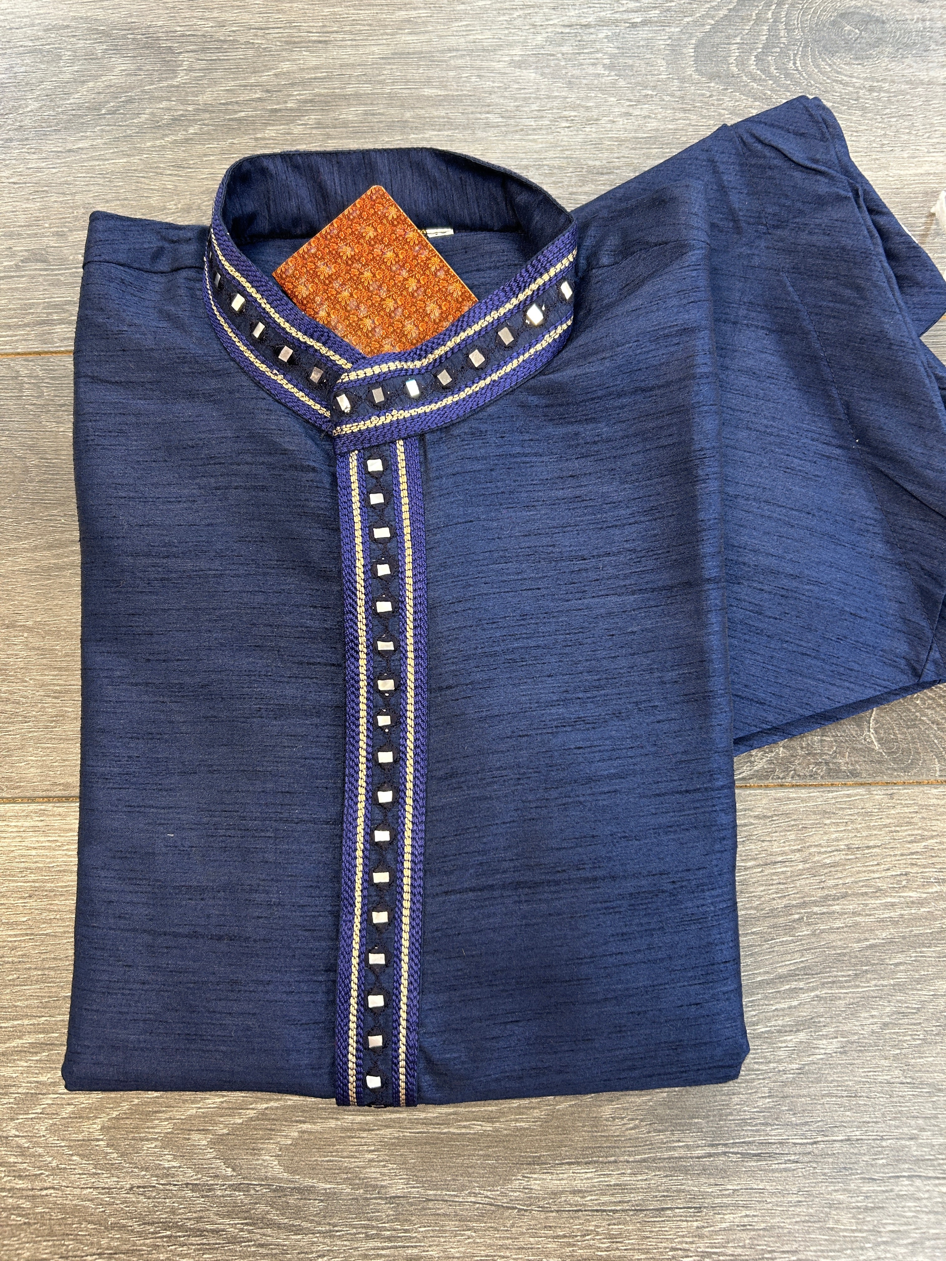 Cotton silk kurta pajama