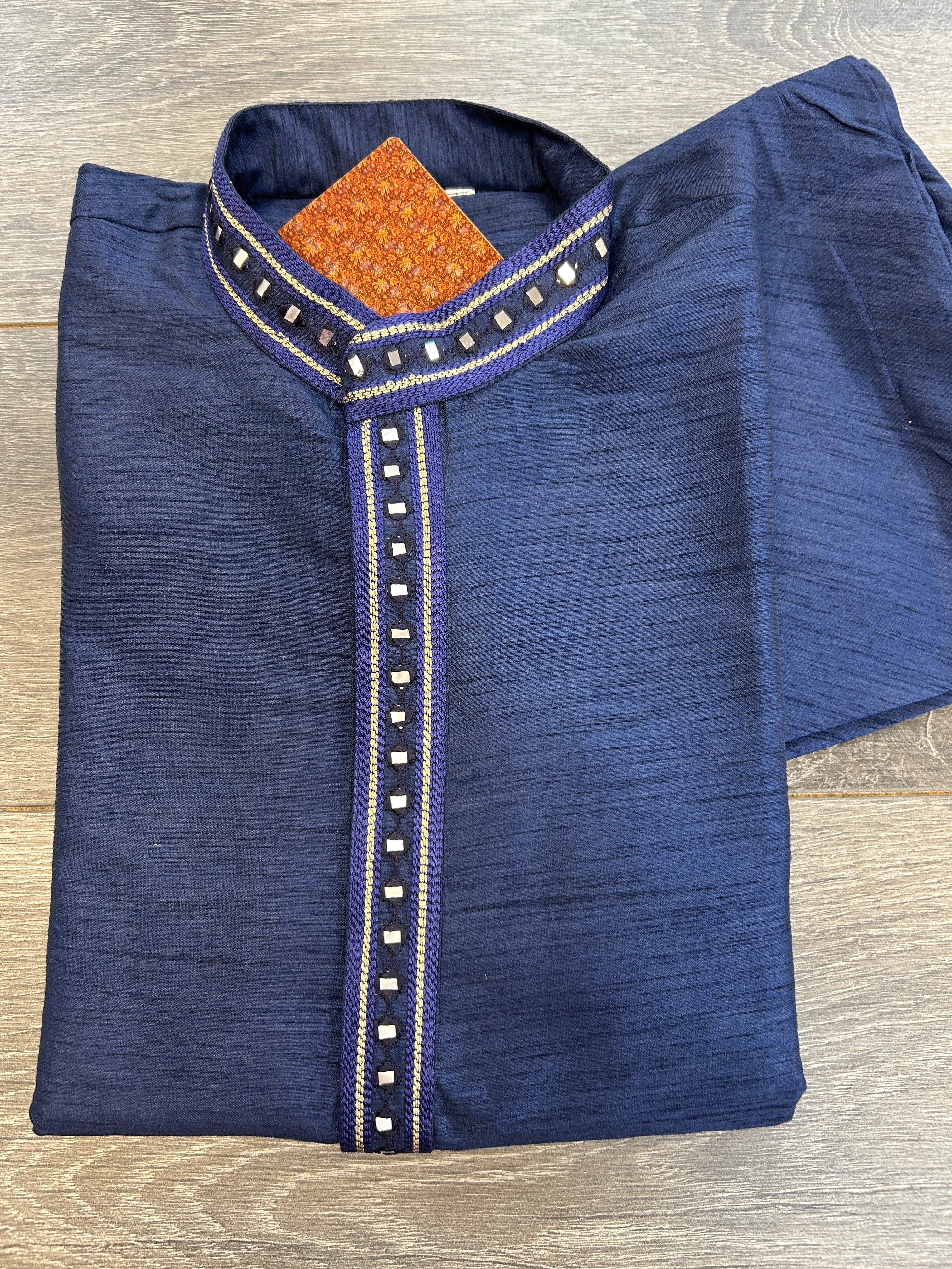 Cotton silk kurta pajama